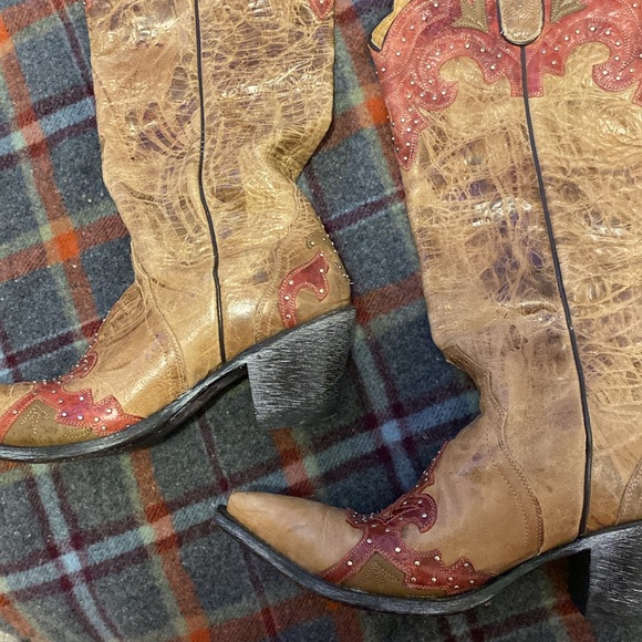 Sterling River Boots Brown and Red Western Boots. - Picture 5 of 11